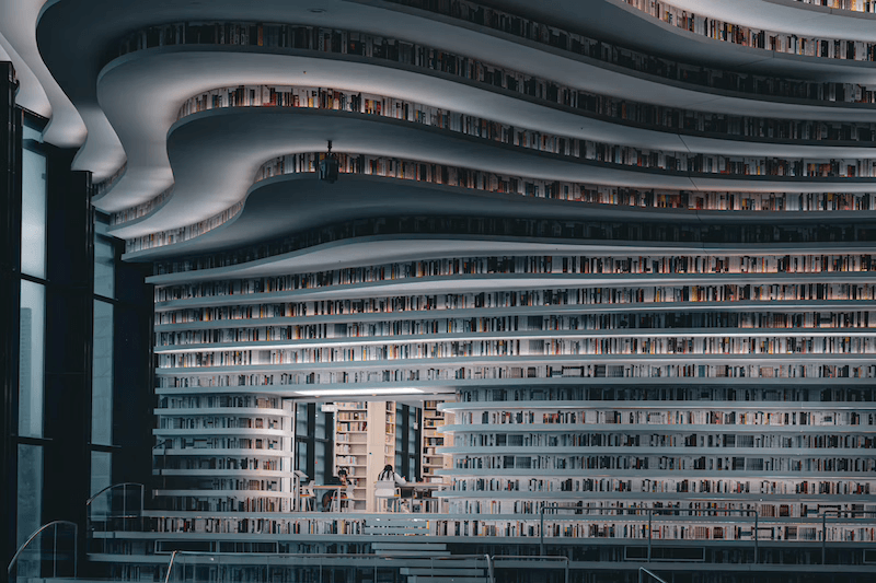 Knowledge base library, image from Unsplash